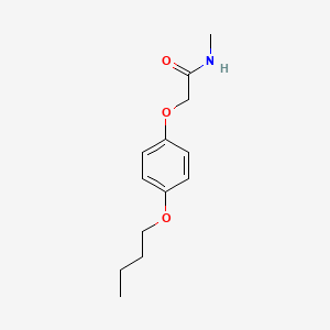 molecular formula C13H19NO3 B5461642 2-(4-butoxyphenoxy)-N-methylacetamide 