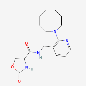 molecular formula C17H24N4O3 B5461685 N-[(2-azocan-1-ylpyridin-3-yl)methyl]-2-oxo-1,3-oxazolidine-4-carboxamide 