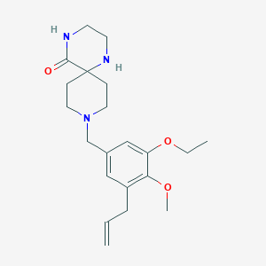 9-(3-allyl-5-ethoxy-4-methoxybenzyl)-1,4,9-triazaspiro[5.5]undecan-5-one