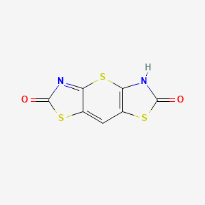 6-oxo-5,6-dihydro[1,3]thiazolo[5',4':5,6]thiopyrano[2,3-d][1,3]thiazol-4-ium-2-olate
