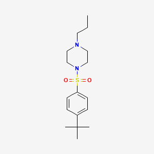 molecular formula C17H28N2O2S B5461799 1-[(4-tert-butylphenyl)sulfonyl]-4-propylpiperazine 