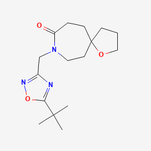 8-[(5-tert-butyl-1,2,4-oxadiazol-3-yl)methyl]-1-oxa-8-azaspiro[4.6]undecan-9-one