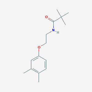 molecular formula C15H23NO2 B5461816 N-[2-(3,4-dimethylphenoxy)ethyl]-2,2-dimethylpropanamide 