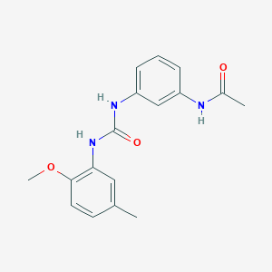 molecular formula C17H19N3O3 B5461877 N-[3-({[(2-methoxy-5-methylphenyl)amino]carbonyl}amino)phenyl]acetamide 