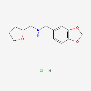 (1,3-benzodioxol-5-ylmethyl)(tetrahydro-2-furanylmethyl)amine hydrochloride