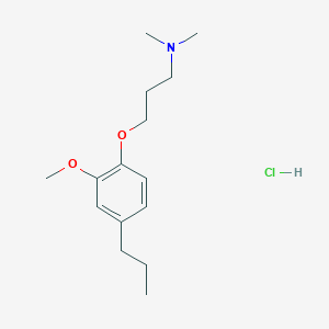 [3-(2-methoxy-4-propylphenoxy)propyl]dimethylamine hydrochloride