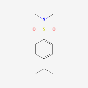 molecular formula C11H17NO2S B5462077 4-异丙基-N,N-二甲苯磺酰胺 