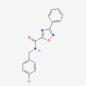 N-(4-chlorobenzyl)-3-phenyl-1,2,4-oxadiazole-5-carboxamide