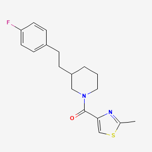 3-[2-(4-fluorophenyl)ethyl]-1-[(2-methyl-1,3-thiazol-4-yl)carbonyl]piperidine