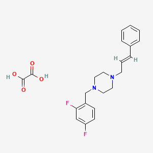 1-(2,4-difluorobenzyl)-4-(3-phenyl-2-propen-1-yl)piperazine oxalate