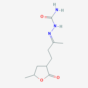 4-(5-methyl-2-oxotetrahydro-3-furanyl)-2-butanone semicarbazone