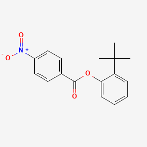 molecular formula C17H17NO4 B5462192 2-tert-butylphenyl 4-nitrobenzoate 