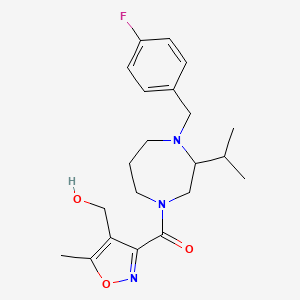 (3-{[4-(4-fluorobenzyl)-3-isopropyl-1,4-diazepan-1-yl]carbonyl}-5-methylisoxazol-4-yl)methanol