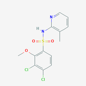 3,4-dichloro-2-methoxy-N-(3-methylpyridin-2-yl)benzenesulfonamide