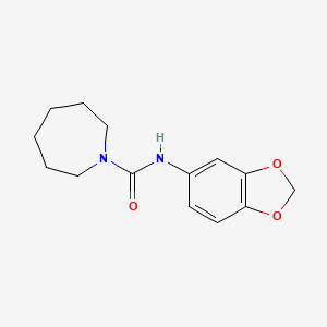 N-1,3-benzodioxol-5-yl-1-azepanecarboxamide
