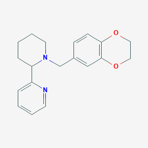 2-[1-(2,3-dihydro-1,4-benzodioxin-6-ylmethyl)-2-piperidinyl]pyridine