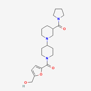 (5-{[3-(pyrrolidin-1-ylcarbonyl)-1,4'-bipiperidin-1'-yl]carbonyl}-2-furyl)methanol