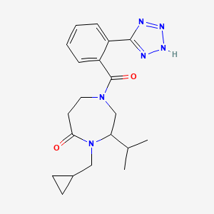 4-(cyclopropylmethyl)-3-isopropyl-1-[2-(1H-tetrazol-5-yl)benzoyl]-1,4-diazepan-5-one