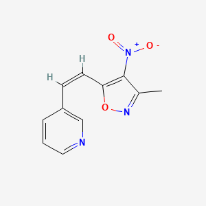 3-[2-(3-methyl-4-nitro-5-isoxazolyl)vinyl]pyridine