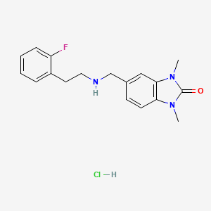5-({[2-(2-fluorophenyl)ethyl]amino}methyl)-1,3-dimethyl-1,3-dihydro-2H-benzimidazol-2-one hydrochloride