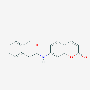 molecular formula C19H17NO3 B5462312 N-(4-methyl-2-oxo-2H-chromen-7-yl)-2-(2-methylphenyl)acetamide 