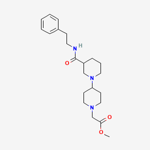 molecular formula C22H33N3O3 B5462317 methyl (3-{[(2-phenylethyl)amino]carbonyl}-1,4'-bipiperidin-1'-yl)acetate 
