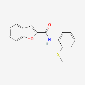 N-[2-(methylthio)phenyl]-1-benzofuran-2-carboxamide