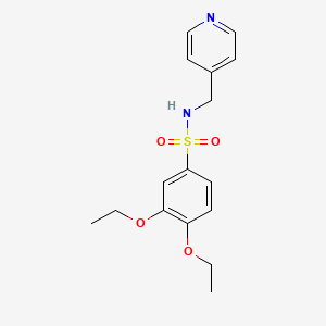 molecular formula C16H20N2O4S B5462359 3,4-diethoxy-N-(4-pyridinylmethyl)benzenesulfonamide 