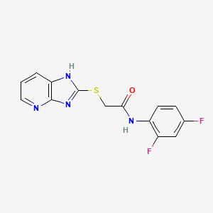 N-(2,4-difluorophenyl)-2-(3H-imidazo[4,5-b]pyridin-2-ylthio)acetamide
