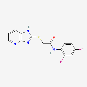 molecular formula C14H10F2N4OS B5462407 N-(2,4-difluorophenyl)-2-(3H-imidazo[4,5-b]pyridin-2-ylthio)acetamide 