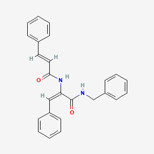 molecular formula C25H22N2O2 B5462412 N-benzyl-2-(cinnamoylamino)-3-phenylacrylamide 