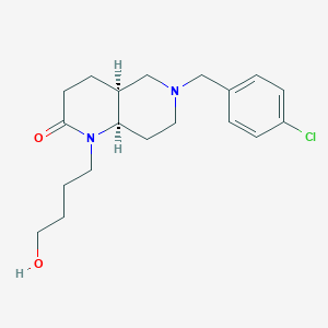 (4aS*,8aR*)-6-(4-chlorobenzyl)-1-(4-hydroxybutyl)octahydro-1,6-naphthyridin-2(1H)-one
