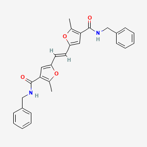 molecular formula C28H26N2O4 B5462427 5,5'-(1,2-ethenediyl)bis(N-benzyl-2-methyl-3-furamide) 
