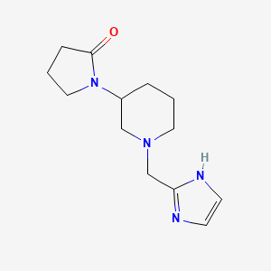molecular formula C13H20N4O B5462506 1-[1-(1H-imidazol-2-ylmethyl)piperidin-3-yl]pyrrolidin-2-one 