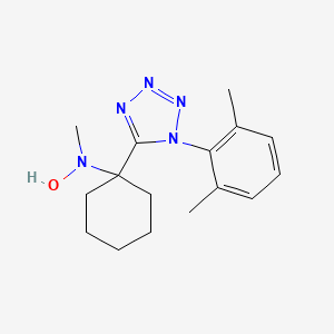 molecular formula C16H23N5O B5462555 1-(2,6-dimethylphenyl)-5-{1-[hydroxy(methyl)amino]cyclohexyl}-1H-tetrazole 