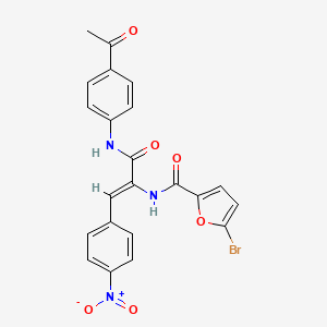 N-[1-{[(4-acetylphenyl)amino]carbonyl}-2-(4-nitrophenyl)vinyl]-5-bromo-2-furamide