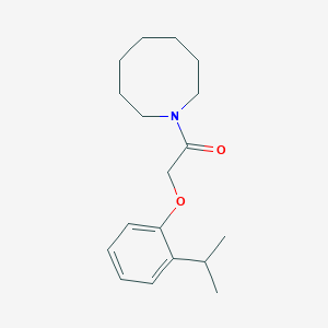 molecular formula C18H27NO2 B5462577 1-[(2-isopropylphenoxy)acetyl]azocane 