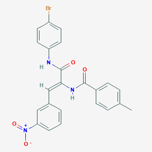 N-[(Z)-3-(4-bromoanilino)-1-(3-nitrophenyl)-3-oxoprop-1-en-2-yl]-4-methylbenzamide