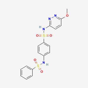 4-(benzenesulfonamido)-N-(6-methoxypyridazin-3-yl)benzenesulfonamide