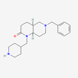 molecular formula C21H31N3O B5462614 rel-(4aS,8aR)-6-benzyl-1-(4-piperidinylmethyl)octahydro-1,6-naphthyridin-2(1H)-one dihydrochloride 