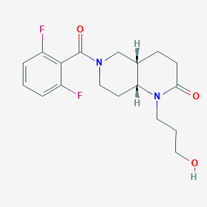 (4aS*,8aR*)-6-(2,6-difluorobenzoyl)-1-(3-hydroxypropyl)octahydro-1,6-naphthyridin-2(1H)-one