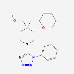 [1-(1-phenyl-1H-tetrazol-5-yl)-4-(tetrahydro-2H-pyran-2-ylmethyl)piperidin-4-yl]methanol