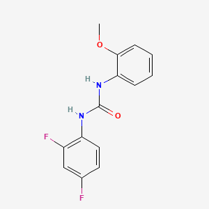molecular formula C14H12F2N2O2 B5462753 N-(2,4-difluorophenyl)-N'-(2-methoxyphenyl)urea 