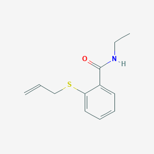 molecular formula C12H15NOS B5462800 2-(allylthio)-N-ethylbenzamide 
