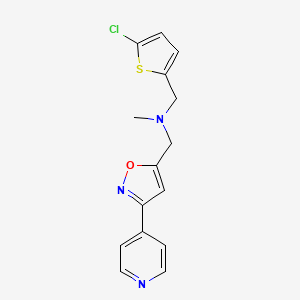 1-(5-chloro-2-thienyl)-N-methyl-N-{[3-(4-pyridinyl)-5-isoxazolyl]methyl}methanamine