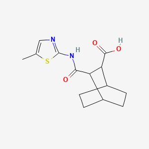 3-{[(5-methyl-1,3-thiazol-2-yl)amino]carbonyl}bicyclo[2.2.2]octane-2-carboxylic acid