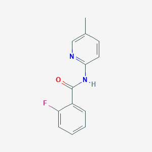 molecular formula C13H11FN2O B5462868 2-fluoro-N-(5-methyl-2-pyridinyl)benzamide 