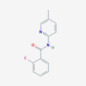 molecular formula C13H11FN2O B5462868 2-fluoro-N-(5-methylpyridin-2-yl)benzamide 