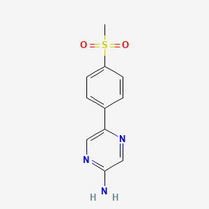 5-[4-(methylsulfonyl)phenyl]pyrazin-2-amine