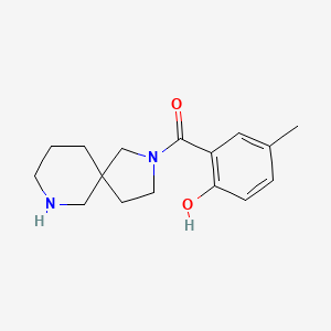 molecular formula C16H22N2O2 B5462909 2-(2,7-diazaspiro[4.5]dec-2-ylcarbonyl)-4-methylphenol hydrochloride 